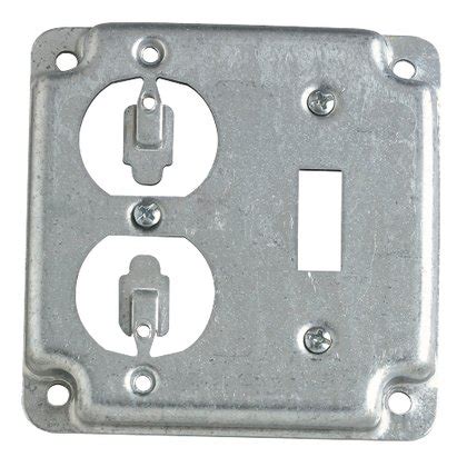 junction box duplex|exposed outlet box.